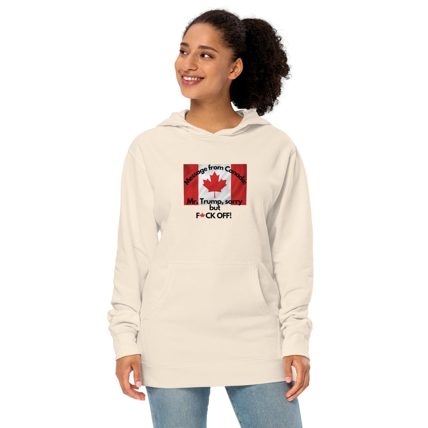 Sorry Mr Trump but Ffck off, Unisex midweight hoodie