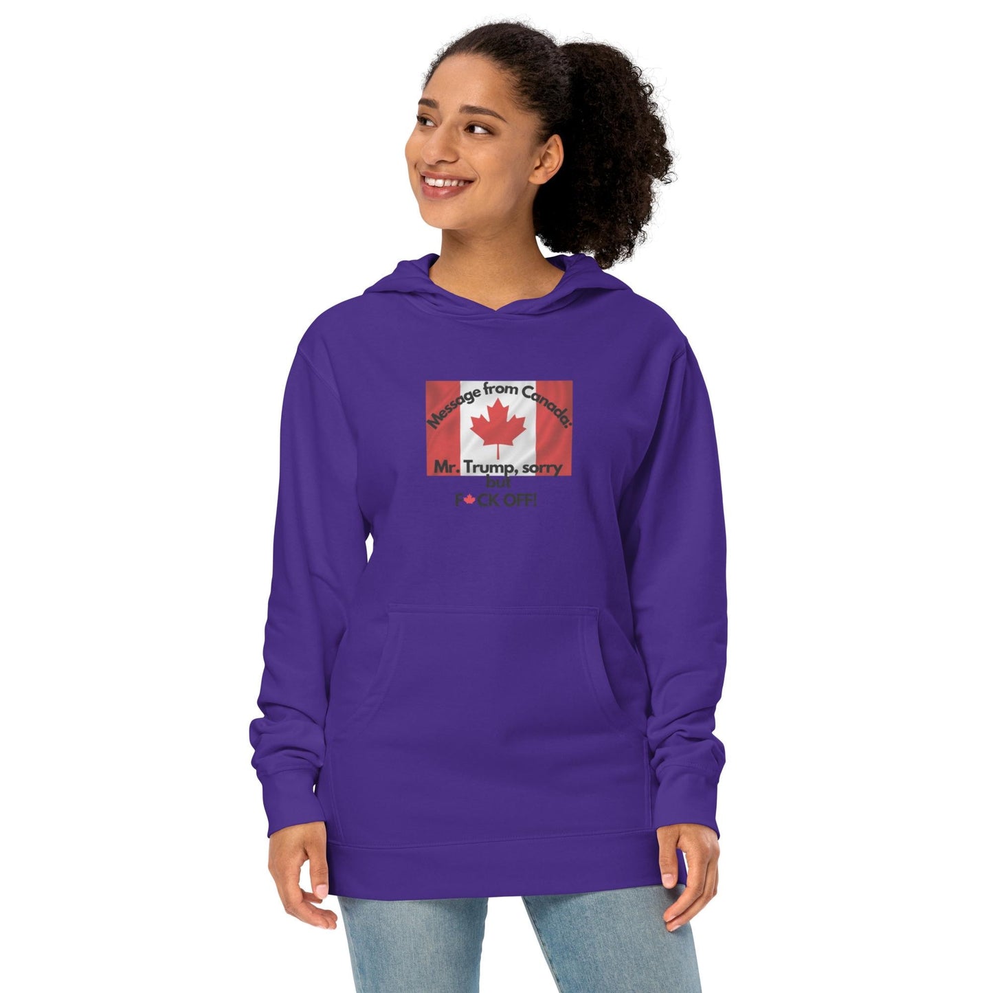 Sorry Mr Trump but Ffck off, Unisex midweight hoodie